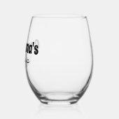 カスタムおばあちゃんのシッピーカップ ステムなしワイングラス (左)