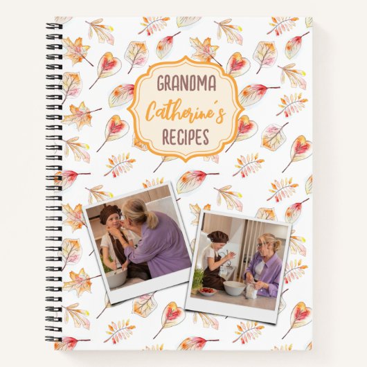 カスタムおばあちゃんのレシピ。 ノートブック (正面)
