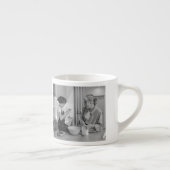 カスタムおばあちゃんの写真と名前 エスプレッソカップ (右)