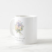 カスタムおばあちゃんの花束の孫 コーヒーマグカップ (正面左)