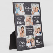 カスタムおばあちゃんユニークフォトコラージュ フォトプラーク (側面)