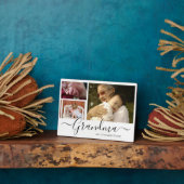 カスタムおばあちゃん写真コラージュのプラーク – Gift for Nana フォトプラーク (側面)