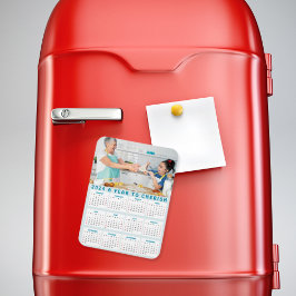 カスタムおばあちゃん孫の写真2024年カレンダー マグネット