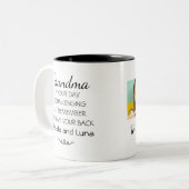 カスタムおばあちゃん愛するKeepsake写真マグカップ ツートーンマグカップ (正面左)