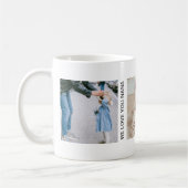 カスタムおばあちゃん用フォトコラージュカスタム文字 コーヒーマグカップ (左)