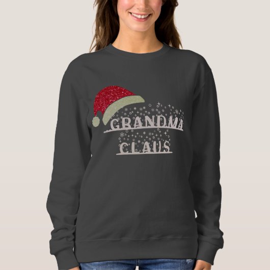 カスタムおばあちゃん節クリスマス スウェットシャツ (正面)
