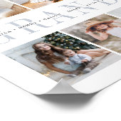 カスタムおばあちゃん7写真孫コラージュプリント ポスター (角)