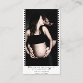 カスタムおむつラッフルベビーシャワーフォトプライズカード 名刺 (正面)