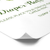 カスタムおむつラッフル、カード、ギフトとお気に入り ポスター (角)