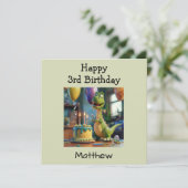 カスタムおめでとうございますディノ カード (スタンド正面)