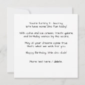 カスタムおめでとうございますディノ カード (裏面)