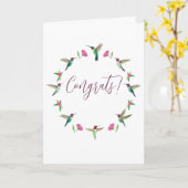 カスタムおめでとうカード カード (黄色い花)