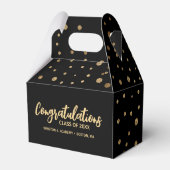 カスタムおめでとうクラス卒業ブラック金ゴールド フェイバーボックス (裏面サイド)