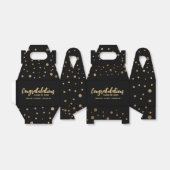 カスタムおめでとうクラス卒業ブラック金ゴールド フェイバーボックス (折り畳みなし)