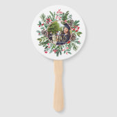 カスタムおめでとうグラッドフローラシンプル写名門私立校風の真 ハンドファン (正面)