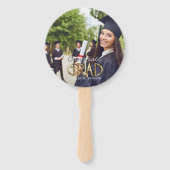 カスタムおめでとうズモダンラシンプル名門私立校風の写真 ハンドファン (裏面)