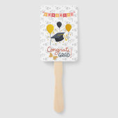 カスタムおめでとうズモダンラシンプル名門私立校風の写真 ハンドファン (裏面)