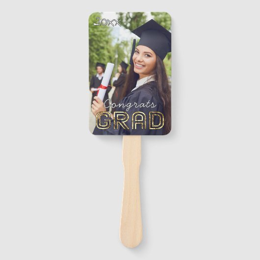 カスタムおめでとうズモダンラシンプル名門私立校風の写真 ハンドファン (正面)