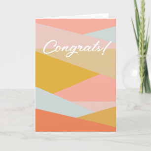 カスタムおめでとうパステル自然ズ カード