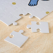 カスタムおもしろいお洒落日本の字 ジグソーパズル (側面)