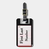 カスタムおもしろいとNerdyフロッピーディスクの両面 ラゲッジタグ (正面縦)