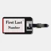 カスタムおもしろいとNerdyフロッピーディスクの両面 ラゲッジタグ (裏面横)