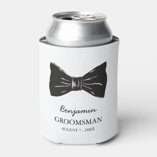 カスタムおもしろいウェディングGroomsmen 缶クーラー (缶正面)