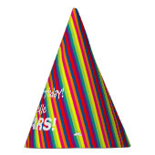 カスタムおもしろいカラフル紙誕生日パーティー帽子 パーティーハット (右)