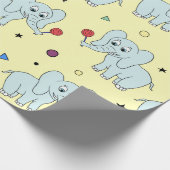 カスタムおもしろいキッド誕生日 ラッピングペーパー (角)