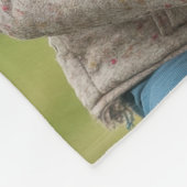 カスタムおもしろいグランパ昼寝フォトコラージュ フリースブランケット (角)