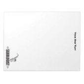 カスタムおもしろいサックス ノートパッド (正面)