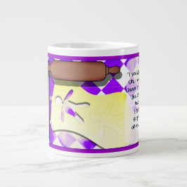 カスタムおもしろいジンジャーブレッドマン ジャンボコーヒーマグカップ