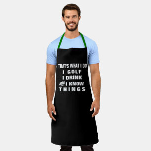 カスタムおもしろいパーソナライズされたMens Golf Chef Bakers エプロン