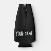 カスタムおもしろいビエクールーのドレ結婚ス付きボトル ボトルクーラー (裏面)