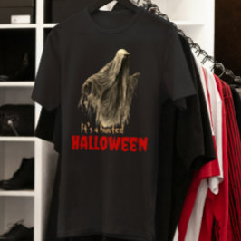 カスタムおもしろいホラー不気味幽霊ハロウィーン Tシャツ