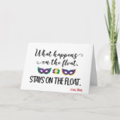 カスタムおもしろいマルディグラスダーティセクシー大人いけなC カード (正面)