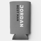 カスタムおもしろいモダン学士クールビーチトリップ スリム缶クーラー (正面)