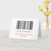 カスタムおもしろい三十歳誕生日 カード (黄色い花)