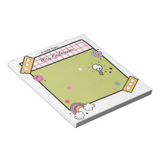 カスタムおもしろい先生感謝メモ帳 ノートパッド