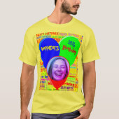 カスタムおもしろい写真と名前ハッピーバースデーパーティー Tシャツ (正面)