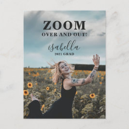カスタムおもしろい写真卒業 案内ポストカード
