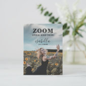 カスタムおもしろい写真卒業 案内ポストカード (スタンド正面)