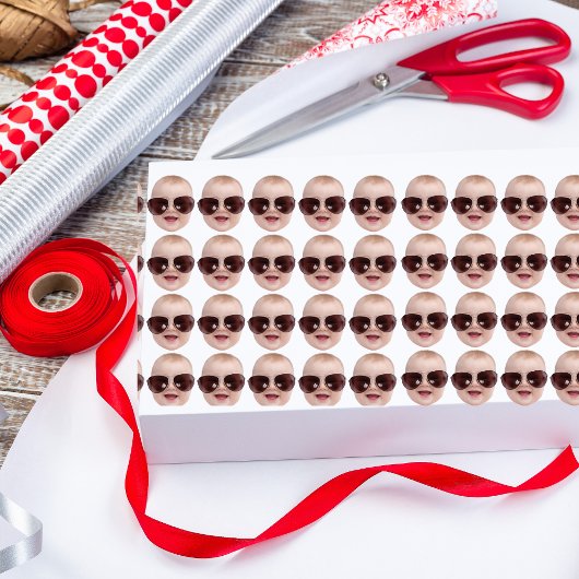 カスタムおもしろい写真誕生日ノベルティプレゼントアイディア ラッピングペーパー