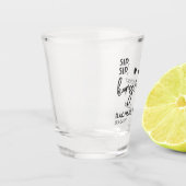 カスタムおもしろい婚宴の歓迎会 ショットグラス (左)