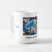 カスタムおもしろい子なし猫レディースKAMALA 2024 コーヒーマグカップ (正面左)