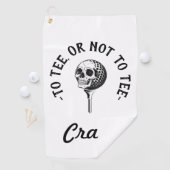 カスタムおもしろい引用文シンプル ゴルフタオル (インサイチュ)