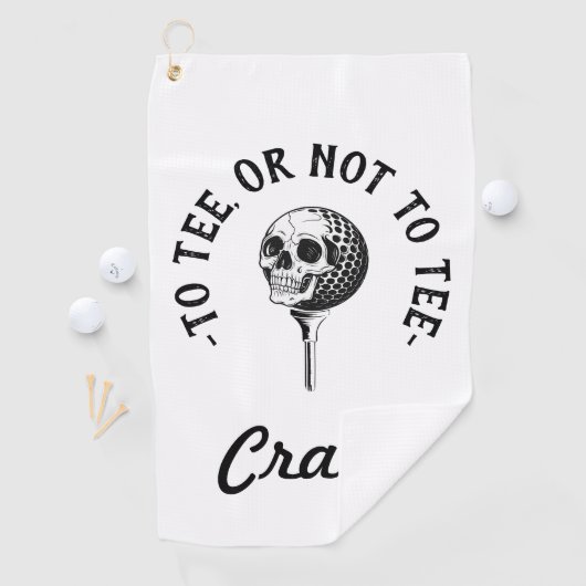 カスタムおもしろい引用文シンプル ゴルフタオル (インサイチュ)