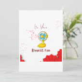 カスタムおもしろい愛Blove Fan Card 招待状 (スタンド正面)