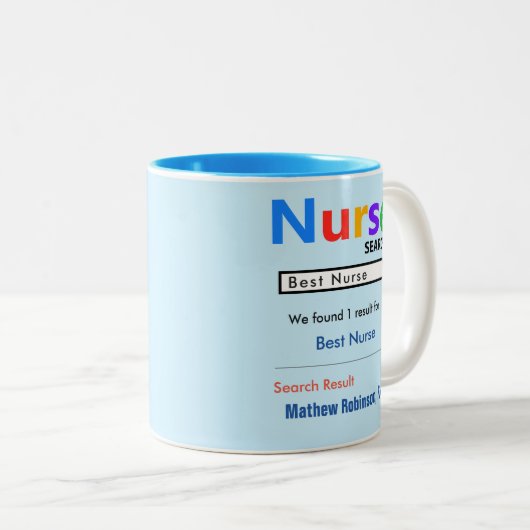 カスタムおもしろい最高のナースギフトマグ ツートーンマグカップ (正面右)