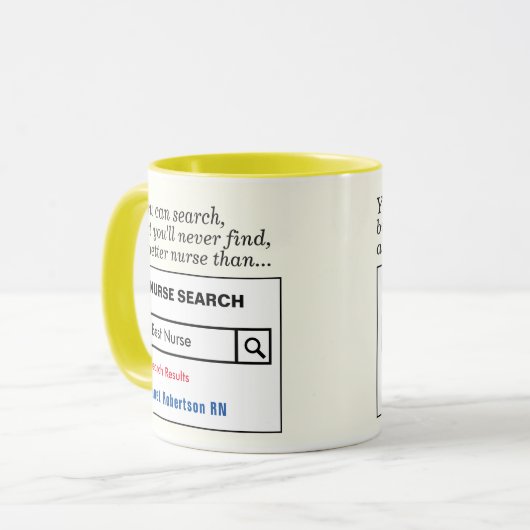 カスタムおもしろい最高のナースギフトマグ マグカップ (正面左)